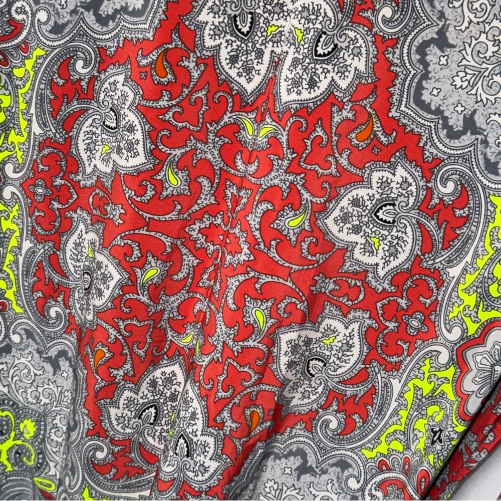 YOANA BARASCHI button down paisley print belted dress SMALL - Picture 9 of 12